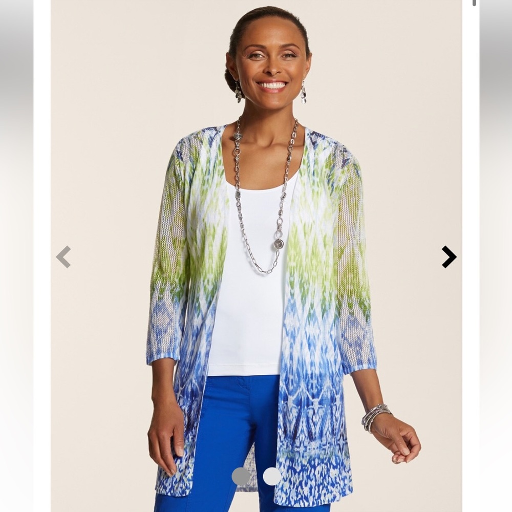 Chico’s Cool Rebecca Boho Duster Cardigan Sweater